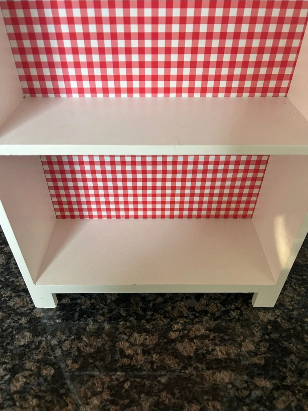 CELEBRATE IT 25.75@ TED & WHITE GINGHAM CABINET NWT